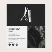 Haarstylist | Modern Visitekaartjes (Buitenkant ongevouwen)