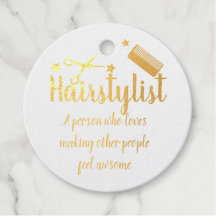 Haarstylist Quote Funny Hairdresser Stars Gold