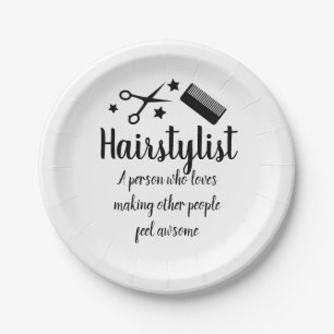 Haarstylist Quote Funny Hairdresser Stars Papieren Bordje