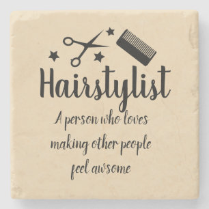 Haarstylist Quote Funny Hairdresser Stars Stenen Onderzetter