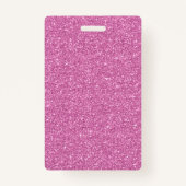 Haarstylist Roze en Gold Glitter Initiaal Badge (Achterkant)