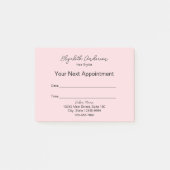 Haarstylist Roze en Zwart uw volgende afspraak Post-it® Notes (Voorkant)