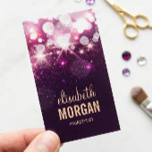Haarstylist - Roze glitter Sparkles Visitekaartje