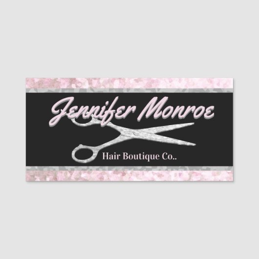 Haarstylist Salon Naamplaatje (Voorkant)
