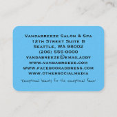 Haarstylist Salon Professional Visitekaartje (Achterkant)