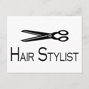 Haarstylist (schaar) briefkaart