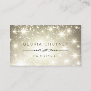 Haarstylist - Sparking Bokeh Glitter Visitekaartje