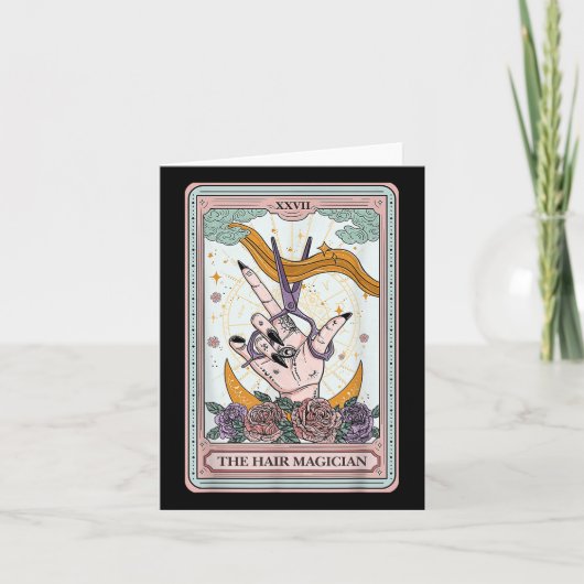 Haarstylist Tarot Kaart Gotische kapper Salon Ha (Voorkant)