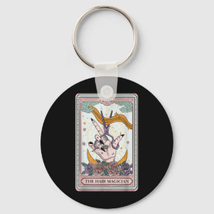 Haarstylist Tarot Kaart Gotische kapper Salon Ha Sleutelhanger