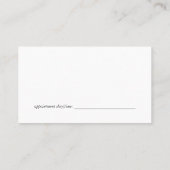 Haarstylist Tools | houtnerfappel Afsprakenkaartje (Achterkant)