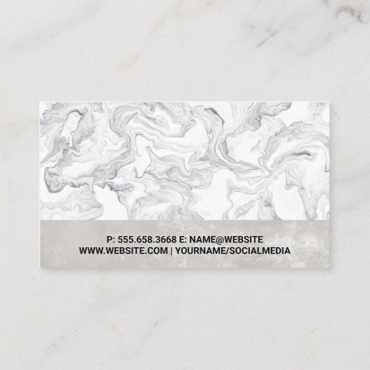 Haarstylist Tools Visitekaartje (Achterkant)