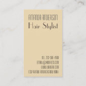 haarstylist visitekaartje (Achterkant)