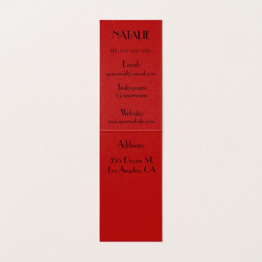 Haarstylist Visitekaartjes (Binnenkant ongevouwen)