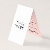 Haarstylist Visitekaartjes (Achterkant)