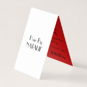 Haarstylist Visitekaartjes (Achterkant)