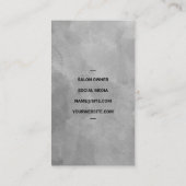 Haarstylist Werk Gereedschap | Golvend Haar Visitekaartje (Achterkant)