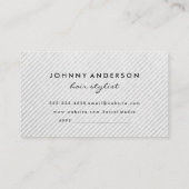 Haarstylist Zilveren Schaar QR Code Afsprakenkaartje (Achterkant)