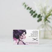 Haarstyliste & Salon Visitekaartje (Staand voorkant)