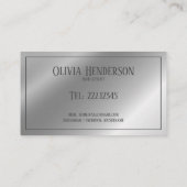 Haartypografie Visitekaartje (Achterkant)