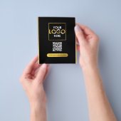 Haarverlenging Wig Bestelformulier Haar Branding Flyer (Hand)