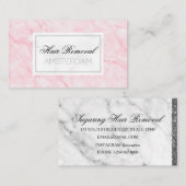 Haarverwijderingsmarmer Visitekaartje (Voorkant / Achterkant)