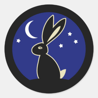 Haas bij Twilight Ronde Sticker