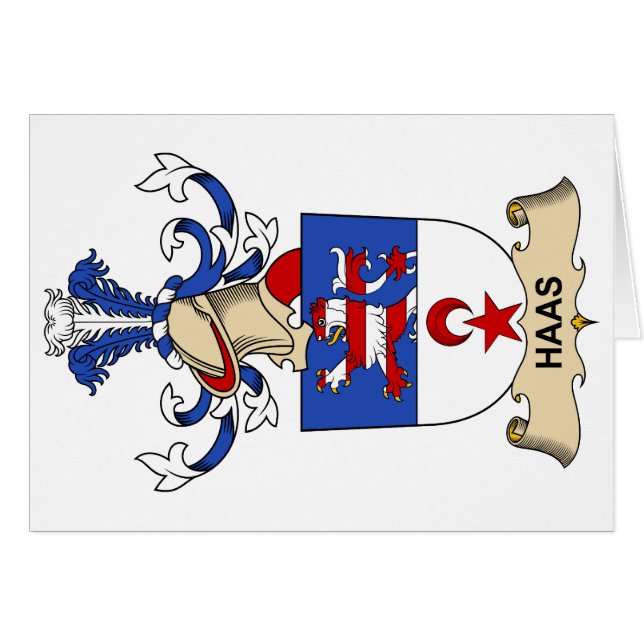 Haas Family Crest (Voorkant Horizontaal)