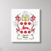 Haas Family Crest Canvas Afdruk (Voorkant)
