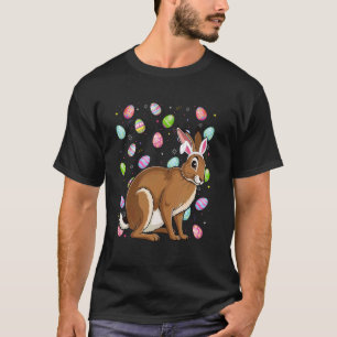 Haas Happy Pasen Eierjacht Konijn Oor Haas Pasen T-shirt