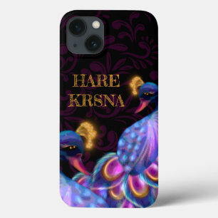 Haas Krishna kunst - Goddelijke mooie pauw iPhone 13 Hoesje