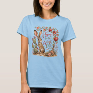 Haas voor het zoete leven, Jackrabbit cactus T-shi T-shirt
