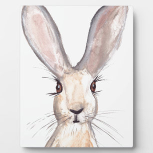 Haas watercolor konijn cute dier dieren in het wil fotoplaat