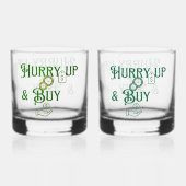 Haast je en koop een bril op maat whisky glas (Achterkant)