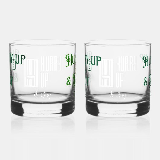 Haast je en koop een bril op maat whisky glas (Links)