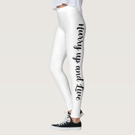 Haast je en live All-Over-Print Leggings (Links)