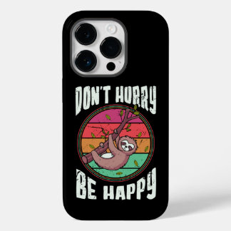 Haast je niet wees blij grappig schattig luie luia Case-Mate iPhone 14 pro hoesje