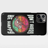 Haast je niet wees blij grappig schattig luie luia iPhone hoesje (Achterkant horizontaal)