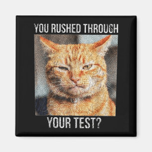 Haastig Door Test Gegaan Funny Test Dag Leraar Mem Magneet