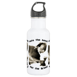haat de daad niet het ras pitbull waterfles