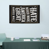Haat heeft Amerika nooit groot gemaakt Kamala Harr Spandoek (Beurs)