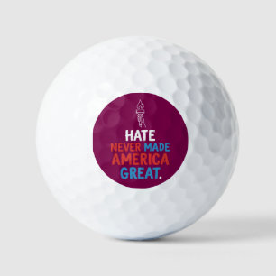 Haat Heeft Amerika Nooit Groot Gemaakt Patriotisch Golfballen