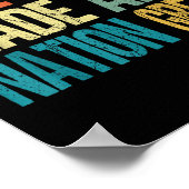 Haat heeft nooit een natie groot gemaakt tegen Tru Poster (Hoek)