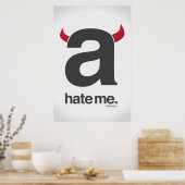 haat me, helvetica poster (Keuken)