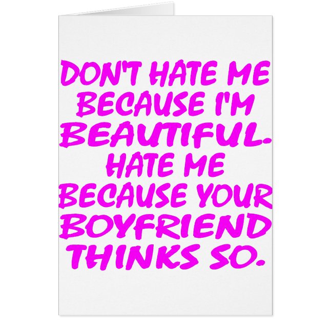 Haat me niet omdat ik mooi ben (Voorkant)