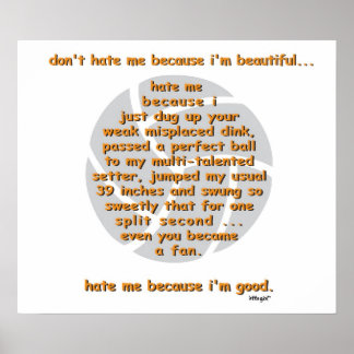 Haat me niet VRIJLYBALL Poster