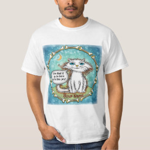 Haat Mijn Baan Scraggles Kat T-shirt