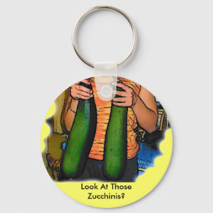 Haat mijn "Dubbele Z" Zucchinis niet! Sleutelhanger