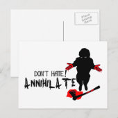 Haat niet! Annihilaat Briefkaart (Voorkant / Achterkant)