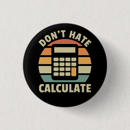 Haat retro calculator niet ronde button 3,2 cm