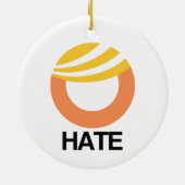 HAAT (Trump) Keramisch Ornament (Achterkant)